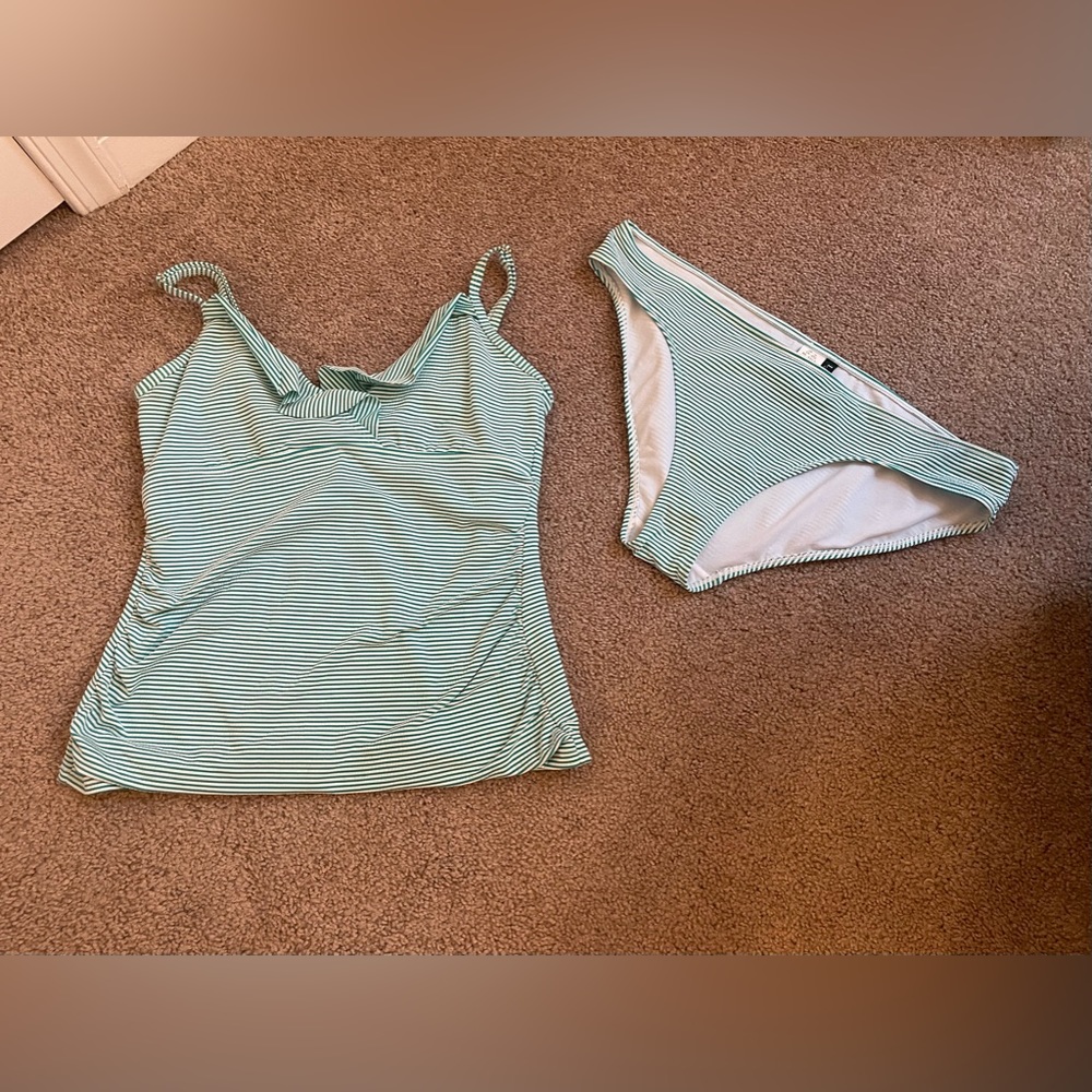 Ralph Lauren Striped Tankini Set